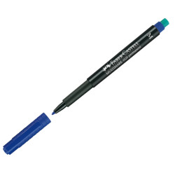 Permanentais marķieris Faber-Castell Multimark M 1.0mm, konisks, zils