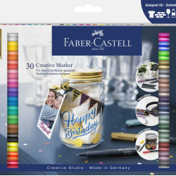 Flomāsteru komplekts Faber-Castell 30 krāsas