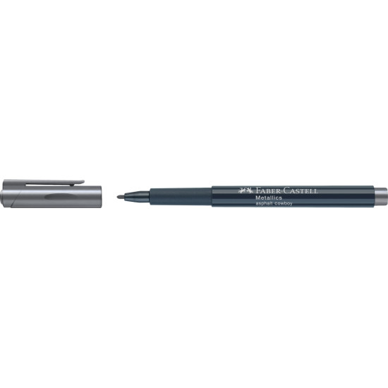 Flomāsters Faber-Castell Metallics, 1.5mm, dekorēšanai, 275 Asphalt Cowboy