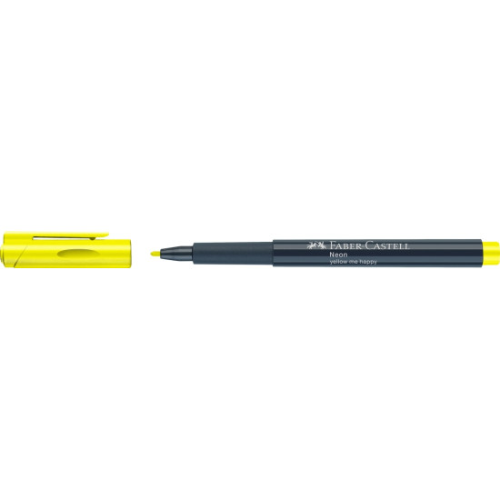 Flomāsters Faber-Castell Neon 1.5mm, dekorēšanai, 107 Jellow Me Happy