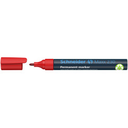 Permanentais marķieris Schneider Maxx 230 1-3.0mm, konisks, sarkans