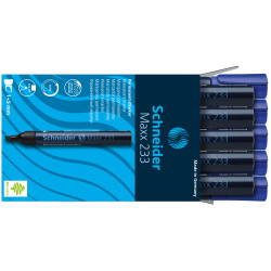 Permanentais marķieris Schneider Maxx 233 1-5.0mm, nošķelts, zils