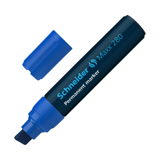 Permanentais marķieris Schneider Maxx 280 4-12.0mm, nošķelts, zils