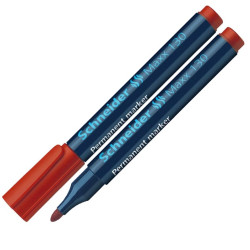 Permanentais marķieris Schneider Maxx 130 1-3.0mm, konisks, sarkans