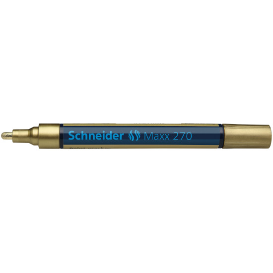 Permanentais marķieris Schneider Maxx Paint 270 1-3.0mm, konisks, zelta