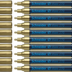 Permanentais marķieris Schneider Maxx Paint 270 1-3.0mm, konisks, zelta