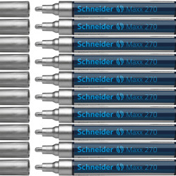 Permanentais marķieris Sсhneider Maxx 270, 1-3mm, sudraba