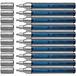 Permanentais marķieris Sсhneider Maxx 270, 1-3mm, sudraba