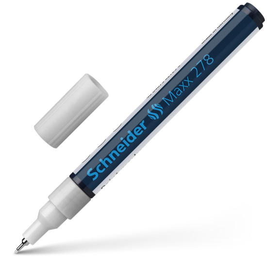 Permanentais marķieris Schneider Maxx Paint 278 0.8mm, konisks, balts