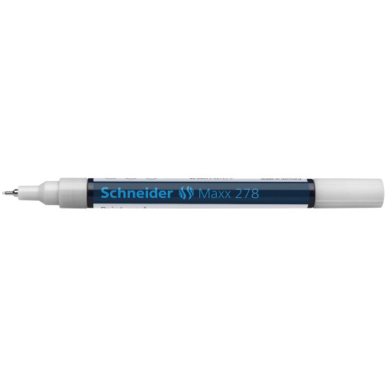 Permanentais marķieris Schneider Maxx Paint 278 0.8mm, konisks, balts