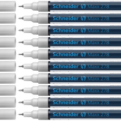 Permanentais marķieris Schneider Maxx Paint 278 0.8mm, konisks, balts