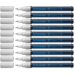 Permanentais marķieris Schneider Maxx Paint 278 0.8mm, konisks, balts