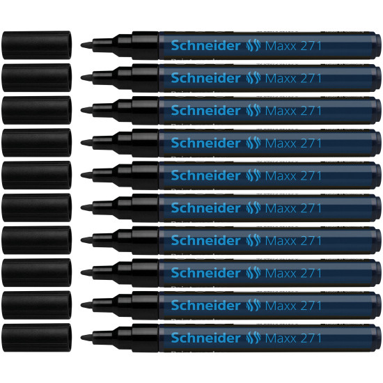 Permanentais marķieris Schneider Maxx Paint 271 1-2.0mm, konisks, melns