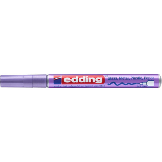 Permanentais marķieris Edding 751 2-4.0mm, konisks, metāliski violets