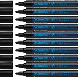 Permanentais marķieris Schneider Maxx 270 1-3.0mm, konisks, melns