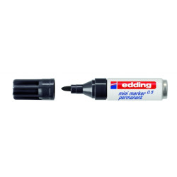 Permanentais marķieris Edding Mini 0.5mm, konisks, melns