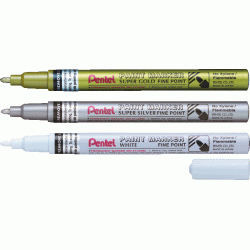 Permanentais marķieris Pentel Paint MSP10 2.9mm, konisks, sudraba