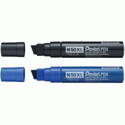 Перманентный маркер Pentel N50XL-A, Black, Большая емкость чернил