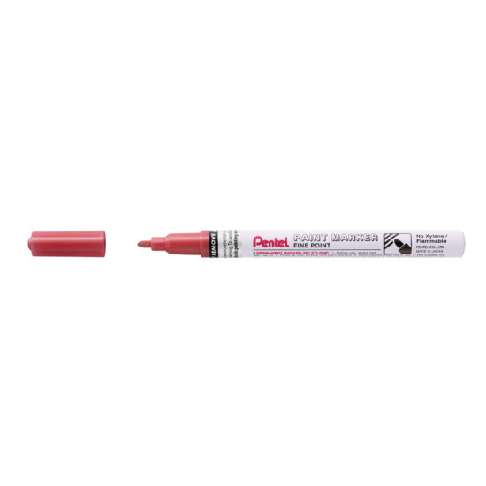 Permanentais marķieris Pentel Paint MSP10 2.9mm, konisks, pērļu sarkans