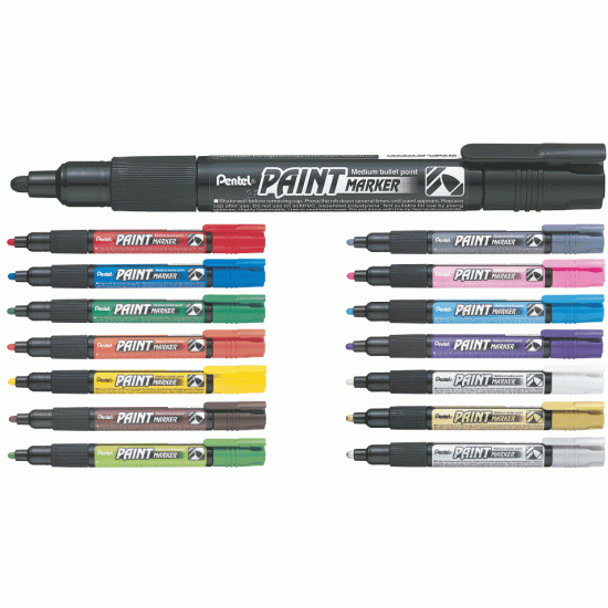 Permanentais marķieris Pentel Paint MMP20 4.0mm, konisks, violets