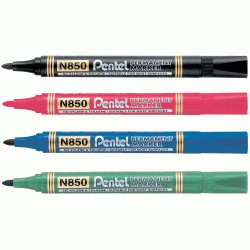 Permanentais marķieris Pentel N850 4.2mm, konisks, sarkans