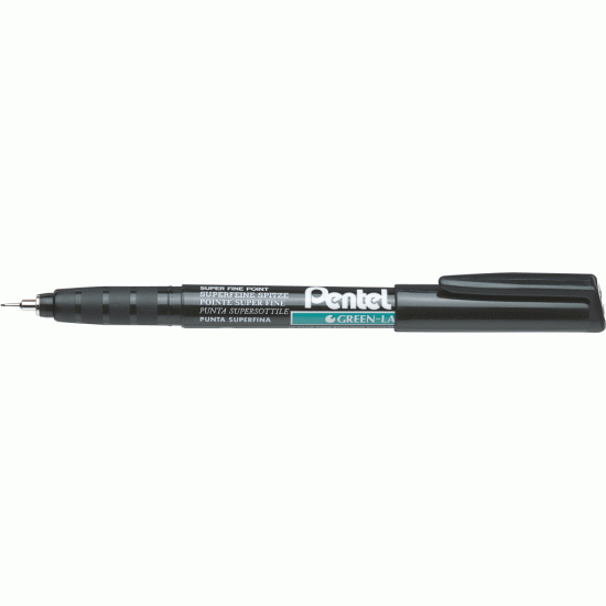 Permanentais marķieris Pentel NMF50 0.6mm, konisks, melns