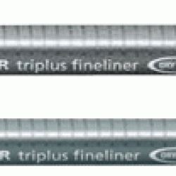 *Flomāsterveida pildspalva STAEDTLER TRIPLUS fineliner 0,3mm, sarkana