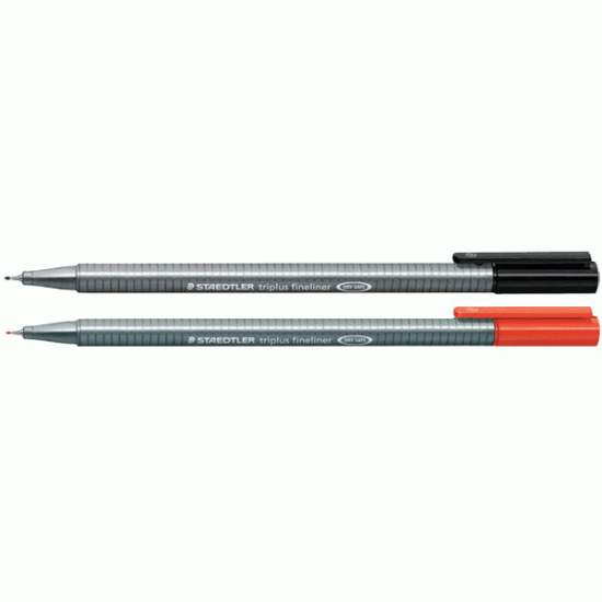 *Flomāsterveida pildspalva STAEDTLER TRIPLUS fineliner 0,3mm, sarkana