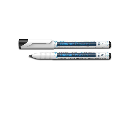 *Marķieris Schneider Maxx 242 1.0mm, drošs pret sasalšanu, konisks, melns