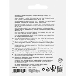 Markerid Faber-Castell TL Glassy Pastel, pappkarbis 4tk/pk