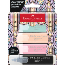 Markerid Faber-Castell TL Glassy Pastel, pappkarbis 4tk/pk