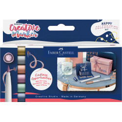 Markerid Faber-Castell Gofa B Happy Celebration, komplekt 6tk/pk
