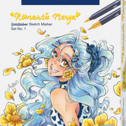 Skicēšanas marķieru komplekts Faber-Castell Gofa Romantic Manga Nr.1