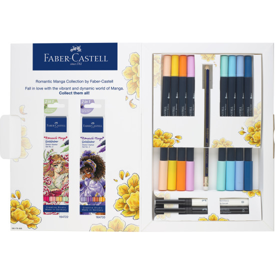 Skicēšanas marķieru komplekts Faber-Castell Gofa Romantic Manga Nr.1