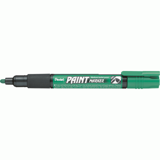 Permanentais marķieris Pentel Paint MMP20 4.0mm, konisks, zaļš