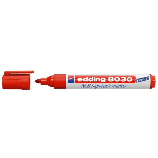 Permanentais marķieris Edding 8030 1.5-3.0mm, konisks, sarkans
