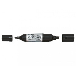 Marker Pilot Twin Jumbo must kahe otsaga, joone laius 1 mm / 3,5-6,5 mm