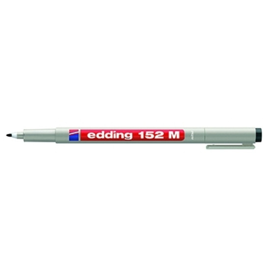 Marķieris Edding 152M, 1mm, nepermanentais, melns