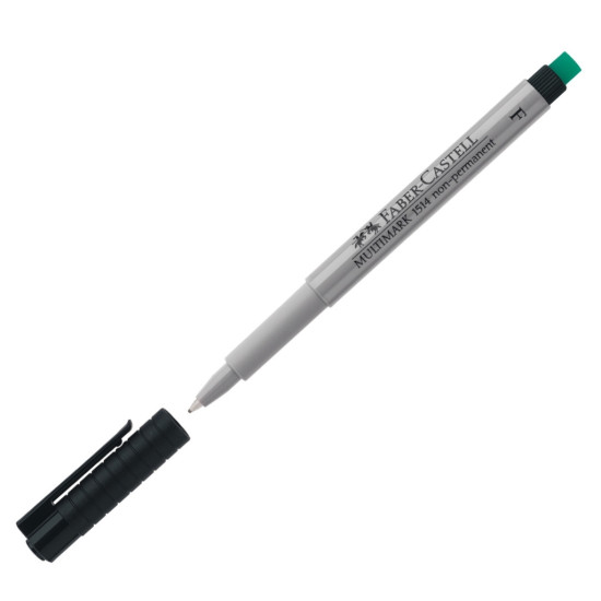 Marķieris Faber-Castell Multimark F, 0.6mm, nepermanentais, melns
