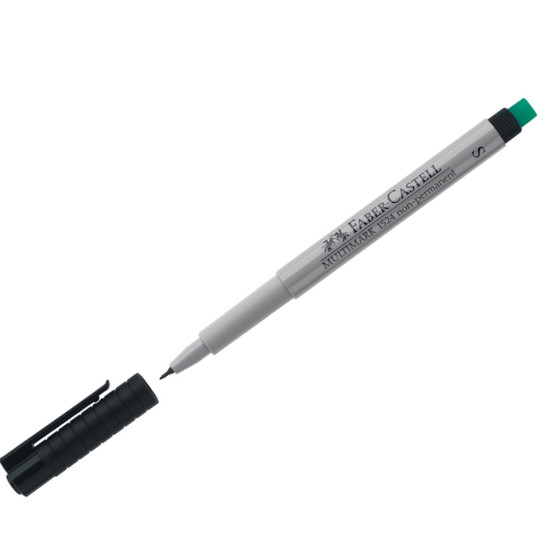 Marķieris Faber-Castell Multimark S, 0.4mm, nepermanentais, melns