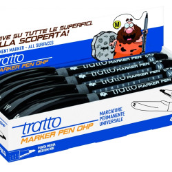 Permanentais marķieris Tratto CD Mark M, 0.7mm, melns