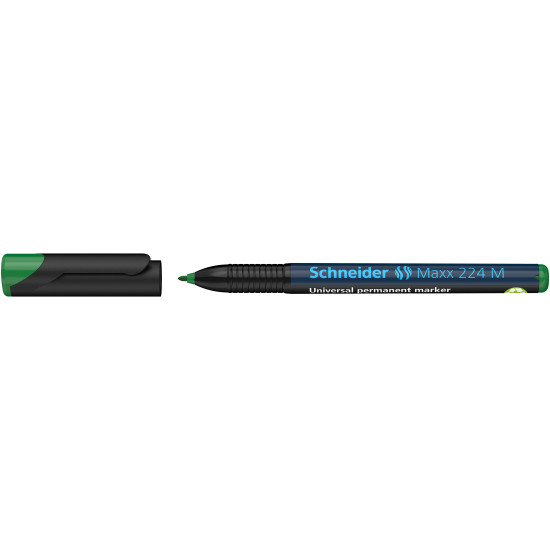 Permanentais marķieris OHP Schneider Maxx 224 M 1.0mm, konisks, zaļš