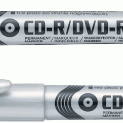 Permanentais marķieris Pentel 2.0mm, CD-R/DVD-R diskiem, konisks, melns