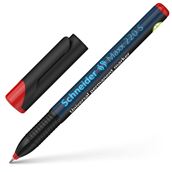 Permanentais marķieris Schneider Maxx 220 S 0.4mm, konisks, sarkans