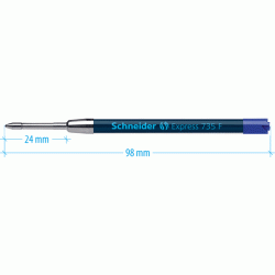 *Lodīšu kodoliņš Schneider EXPRESS 735F, 0.7 mm, zils