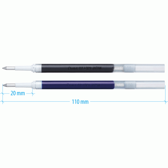Gēla kodoliņš Pentel Energel 0.7mm, melns