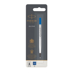 Сменный стержень для роллерной ручки Parker QUINK, Smudge-Resistant, Blue