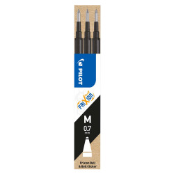 Gēla kodoliņi Pilot Frixion Ball, 0.7mm, 3gab/iep, melni
