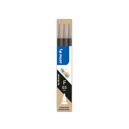 Gēla kodoliņi Pilot Frixion Point, 0.5mm, 3gab/iep, melni