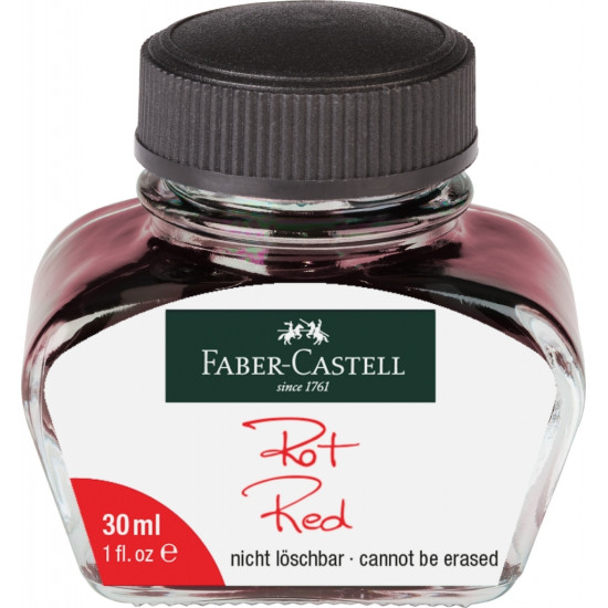 Чернила Faber-Castell Tinten Нестираемые, Red, 30мл